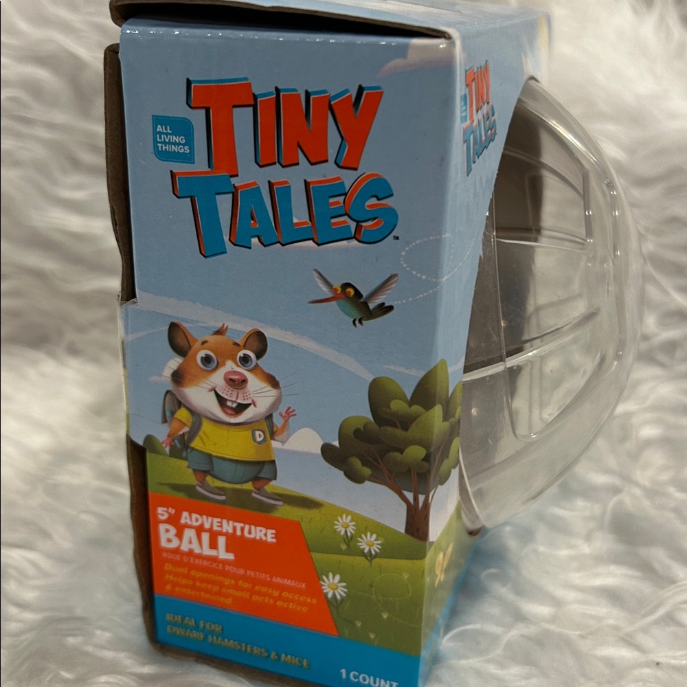 New Pet Exercise Ball for Small Animals 5” Clear Ball Great for Hamsters & Mice - Picture 3 of 5